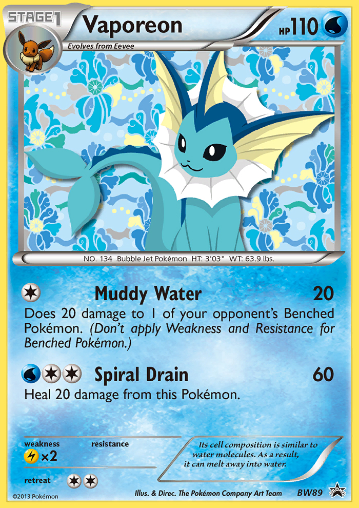 Vaporeon [BWP-BW89]