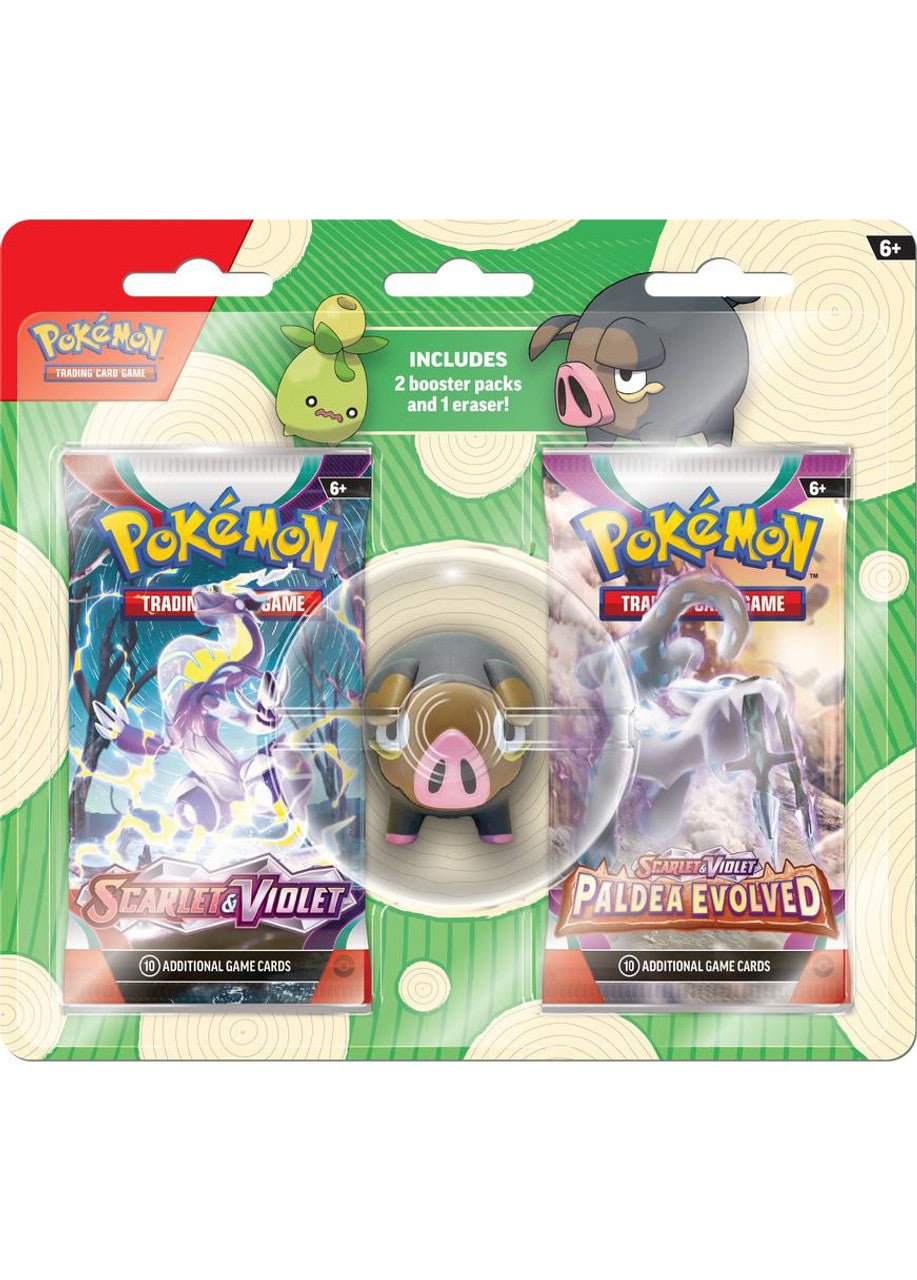 Pokémon TCG: Back to School Eraser Blister Pack 2023 - Lechonk