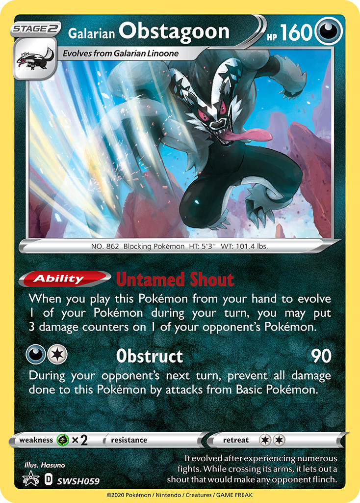 Galarian Obstagoon [SWSHP-SWSH059]
