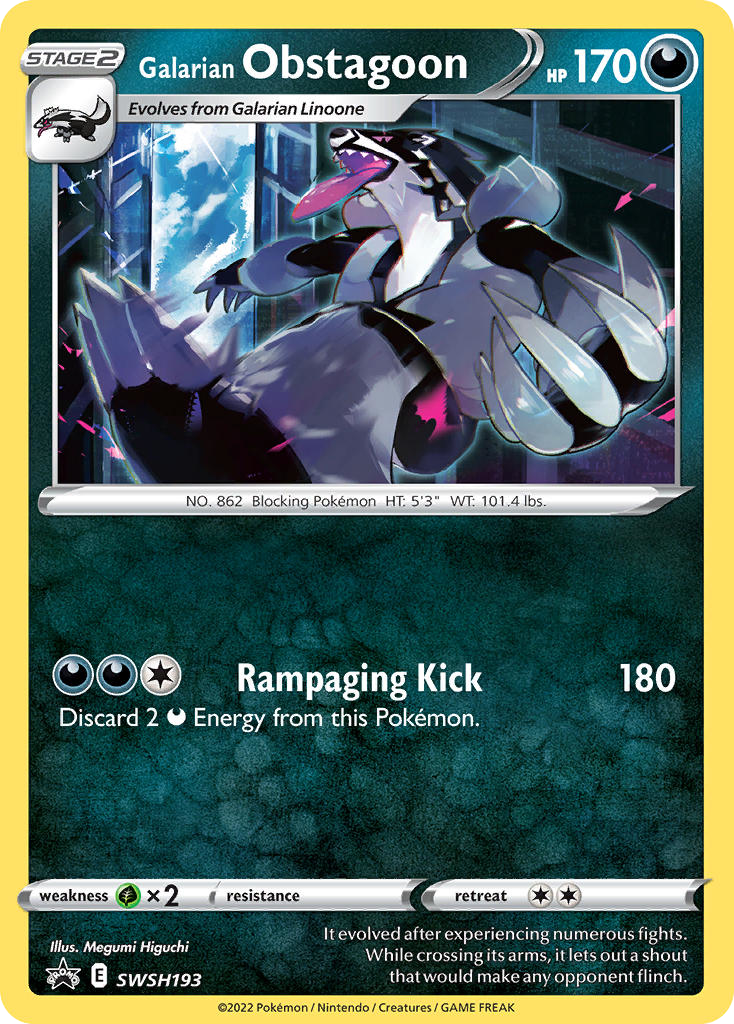 Galarian Obstagoon [SWSHP-SWSH193]
