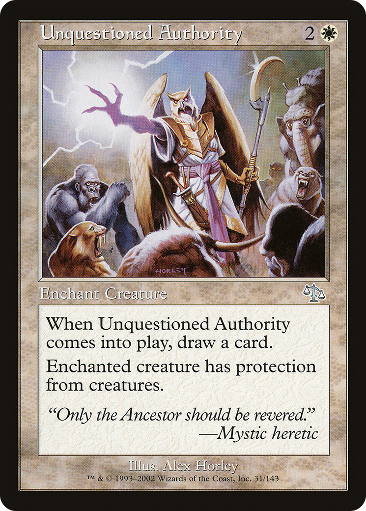 Unquestioned Authority [JUD-31]