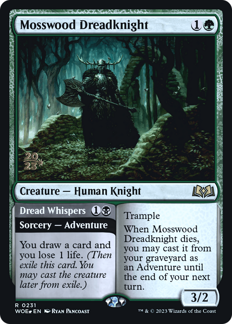 Mosswood Dreadknight // Dread Whispers - Prerelease Promo [PWOE-231s]