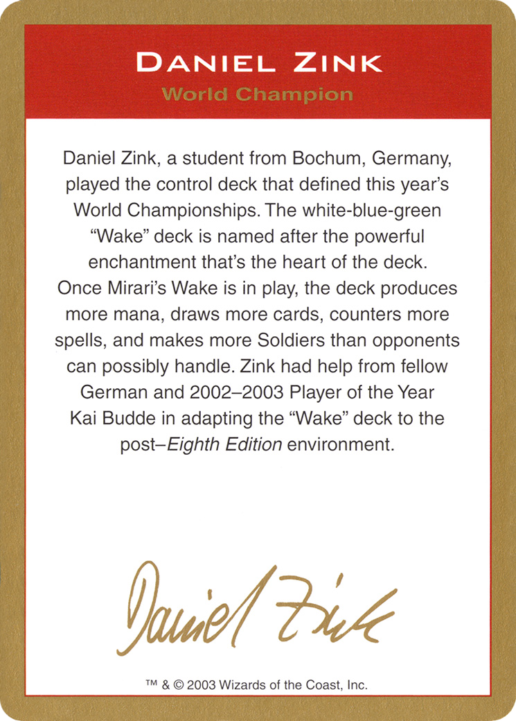 Daniel Zink Bio [WC03-dz0a]