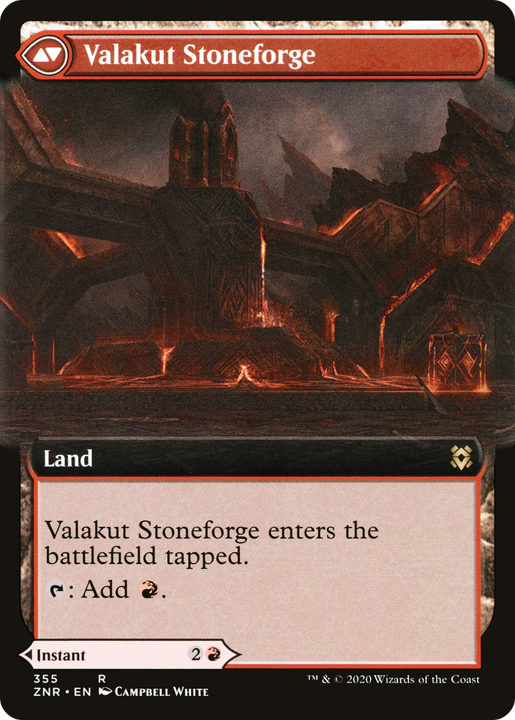 Valakut Awakening // Valakut Stoneforge - Extended Art [ZNR-355]