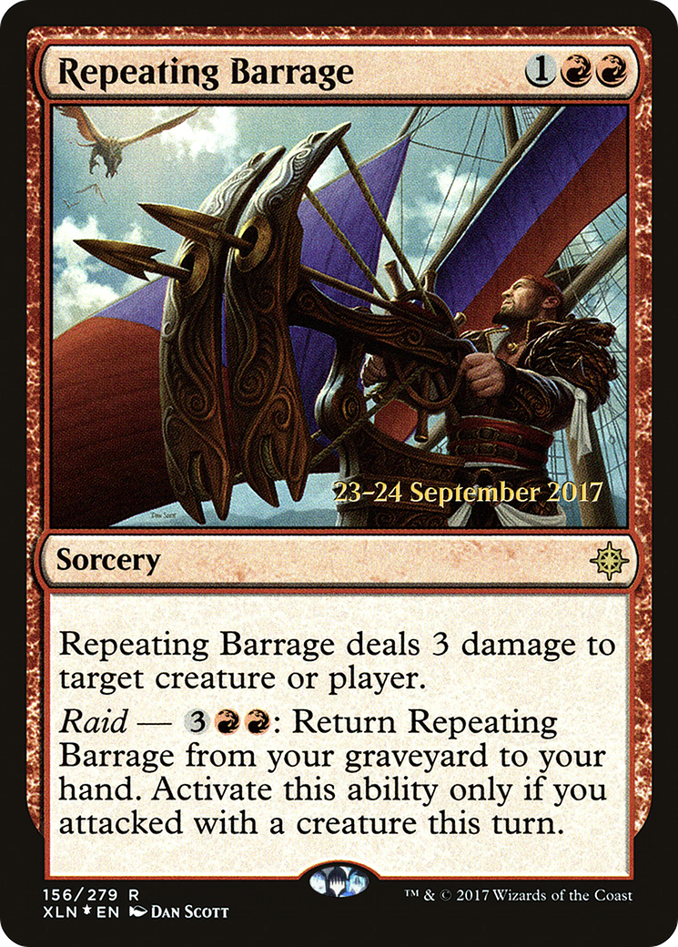Repeating Barrage - Prerelease Promo [PXLN-156s]