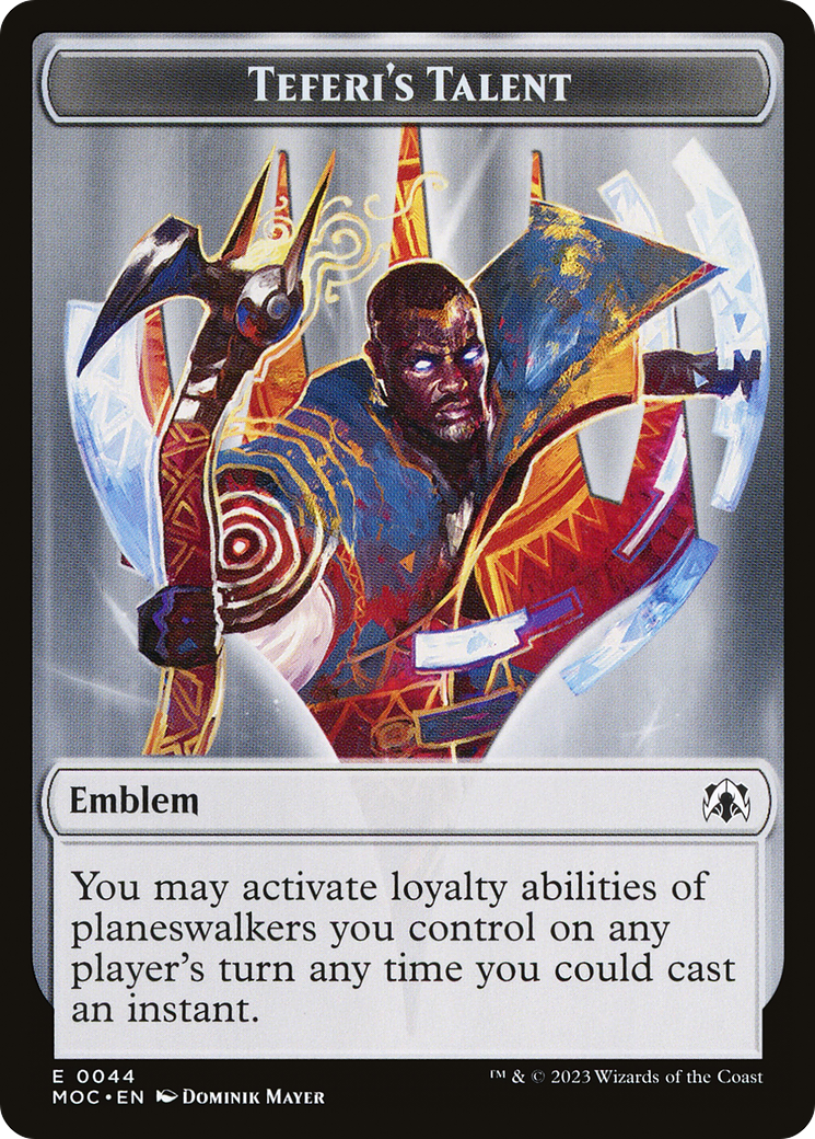 Teferi's Talent Emblem [TMOC-44]