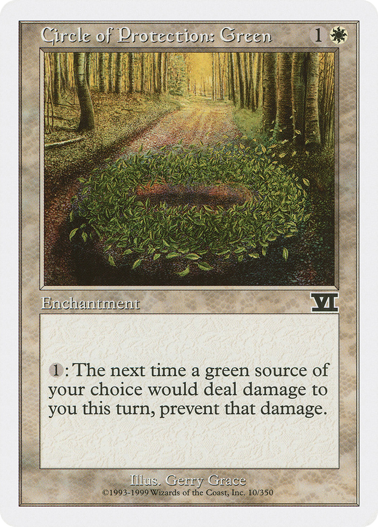 Circle of Protection: Green [6ED-10]