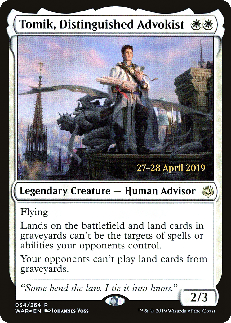 Tomik, Distinguished Advokist - Prerelease Promo [PWAR-34s]
