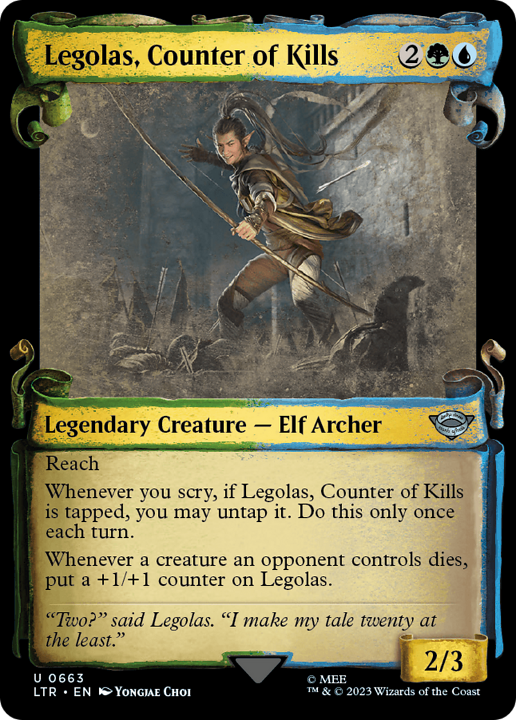 Legolas, Counter of Kills - Scroll Showcase [LTR-663]