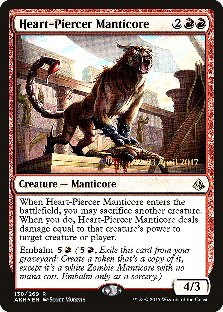 Heart-Piercer Manticore - Prerelease Promo [PAKH-138s]