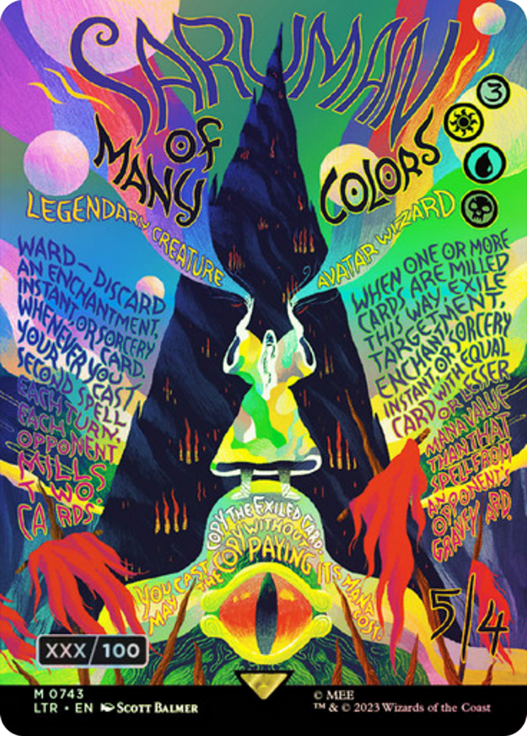 Saruman of Many Colors - Borderless - Serialized - Full Art [LTR-743z]