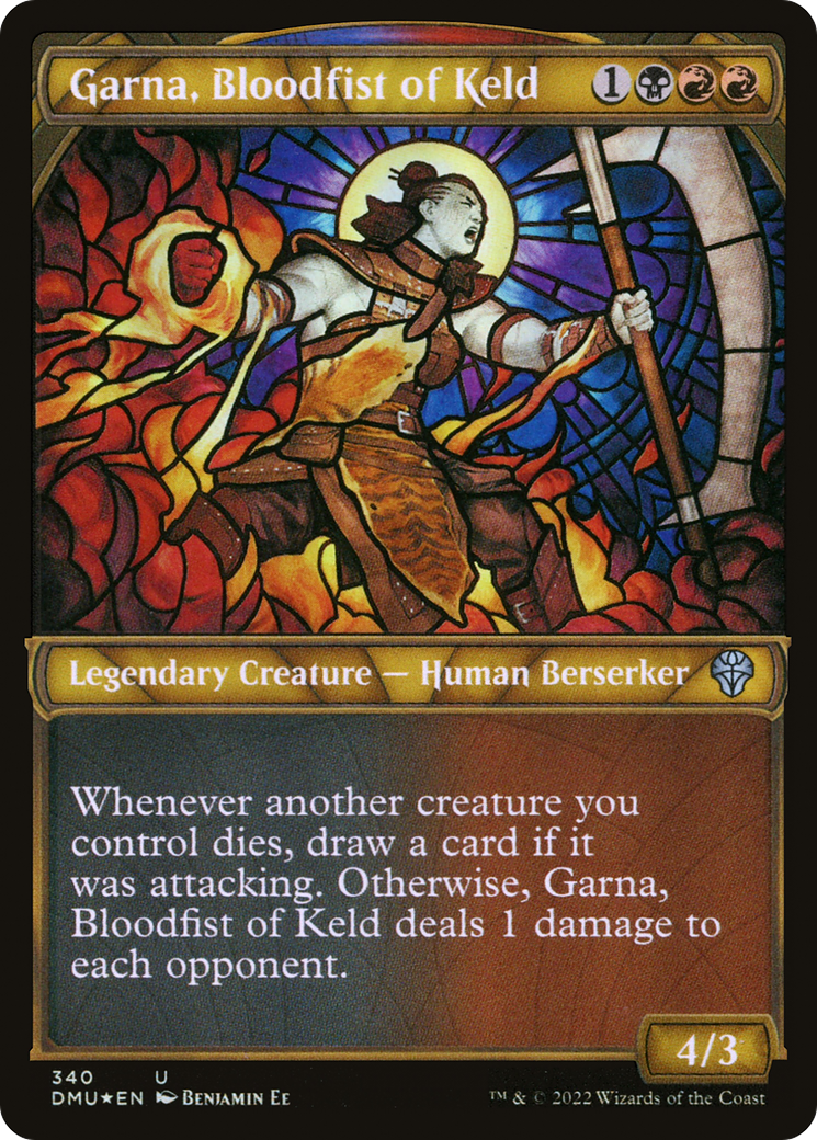 Garna, Bloodfist of Keld - Showcase - Textured Foil [DMU-340]