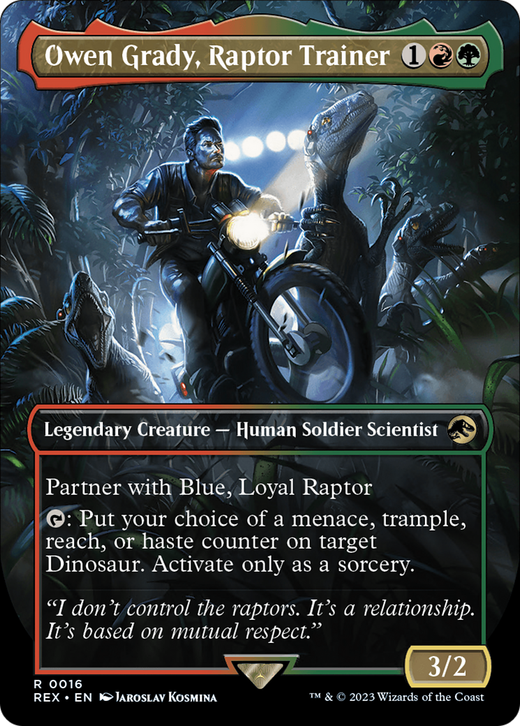 Owen Grady, Raptor Trainer - Borderless [REX-16]