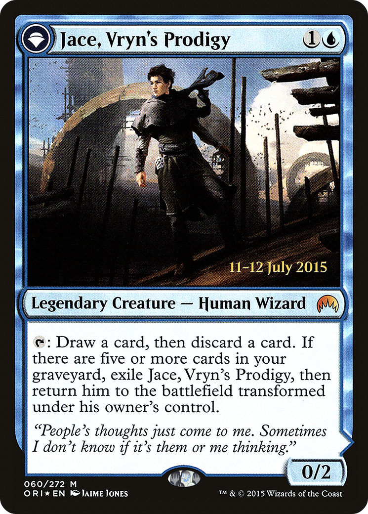 Jace, Vryn's Prodigy // Jace, Telepath Unbound - Prerelease Promo [PORI-60s]