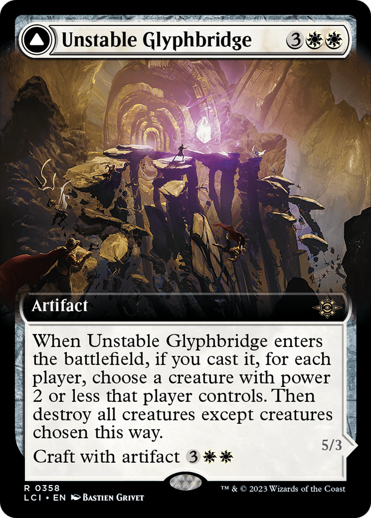 Unstable Glyphbridge // Sandswirl Wanderglyph - Extended Art [LCI-358]