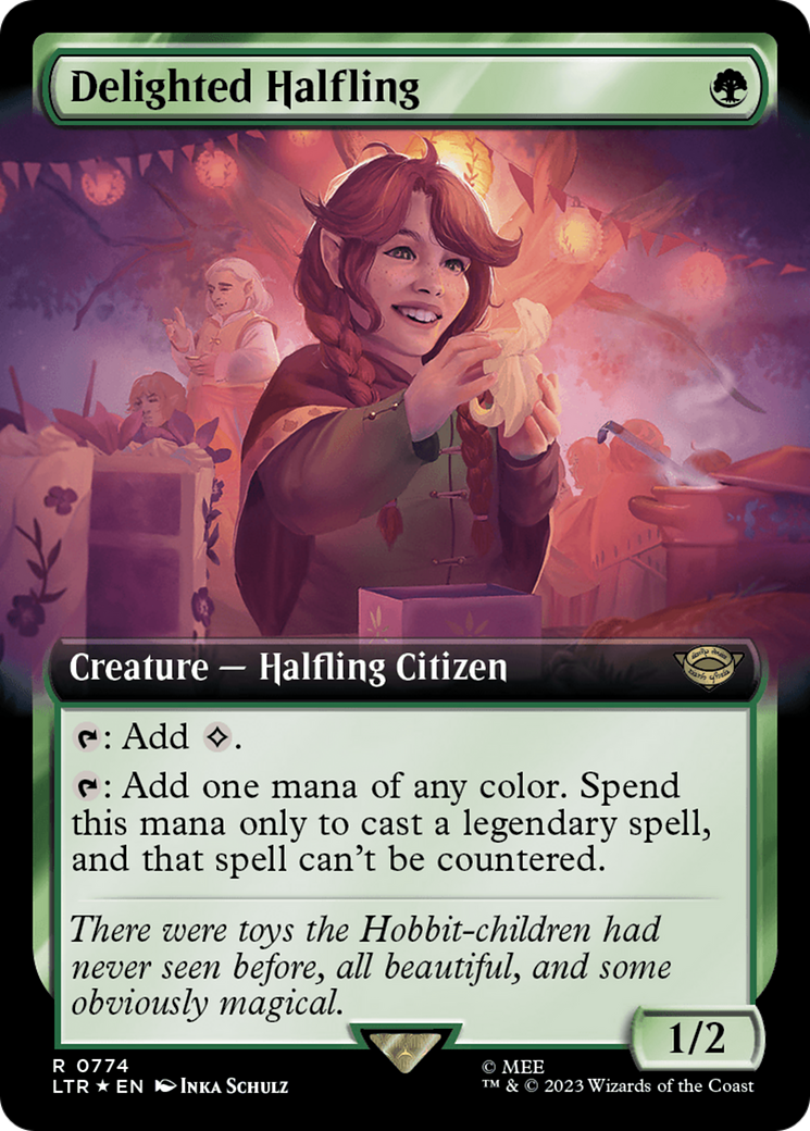Delighted Halfling - Extended Art - Surge Foil [LTR-774]