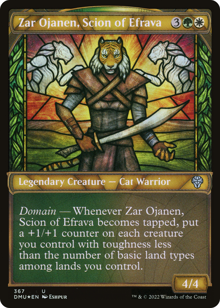 Zar Ojanen, Scion of Efrava - Showcase - Textured Foil [DMU-367]