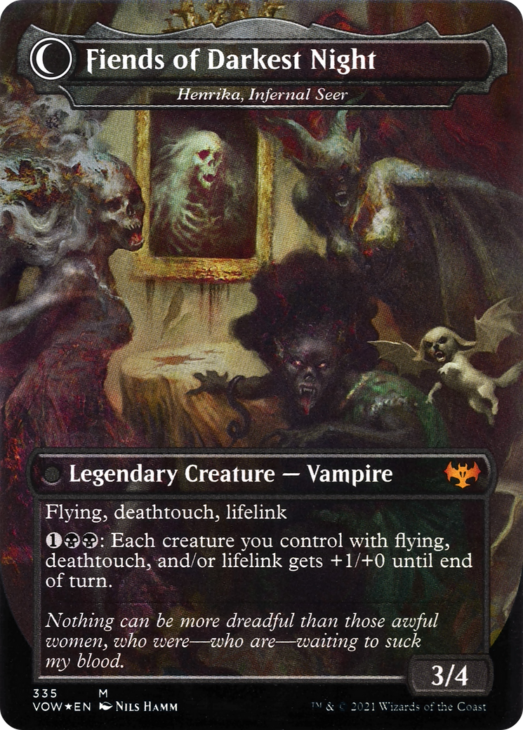 Henrika Domnathi // Henrika, Infernal Seer - Borderless - Dracula Series - Full Art [VOW-335]