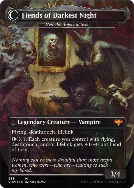 Henrika Domnathi // Henrika, Infernal Seer - Borderless - Dracula Series - Full Art [VOW-335]