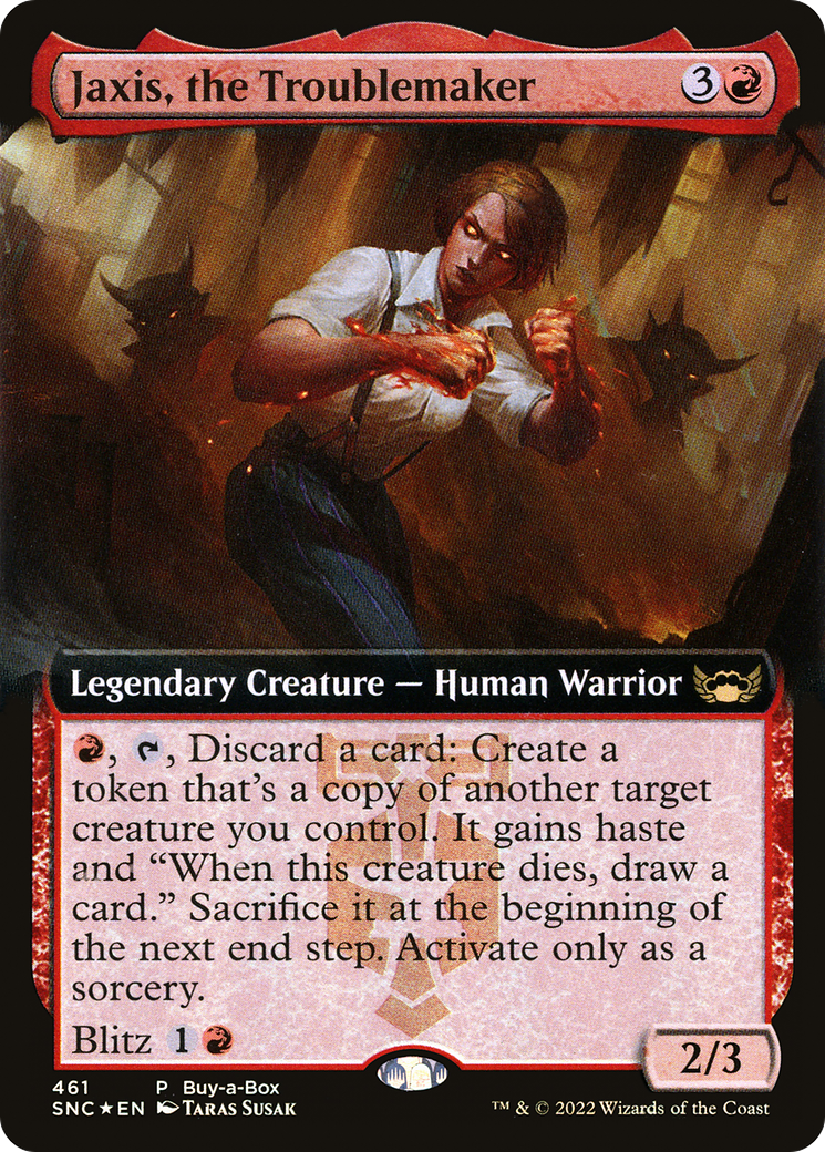 Jaxis, the Troublemaker - Extended Art - Buy-a-Box Promo [SNC-461]
