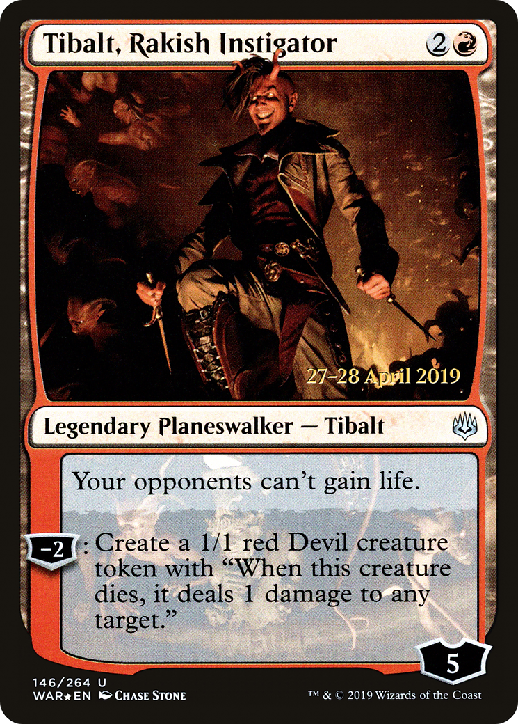 Tibalt, Rakish Instigator - Prerelease Promo [PWAR-146s]