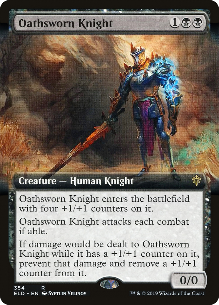 Oathsworn Knight - Extended Art [ELD-354]