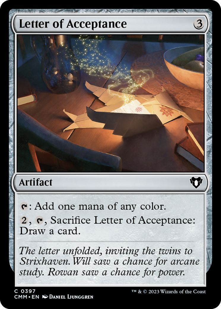 Letter of Acceptance [CMM-397]