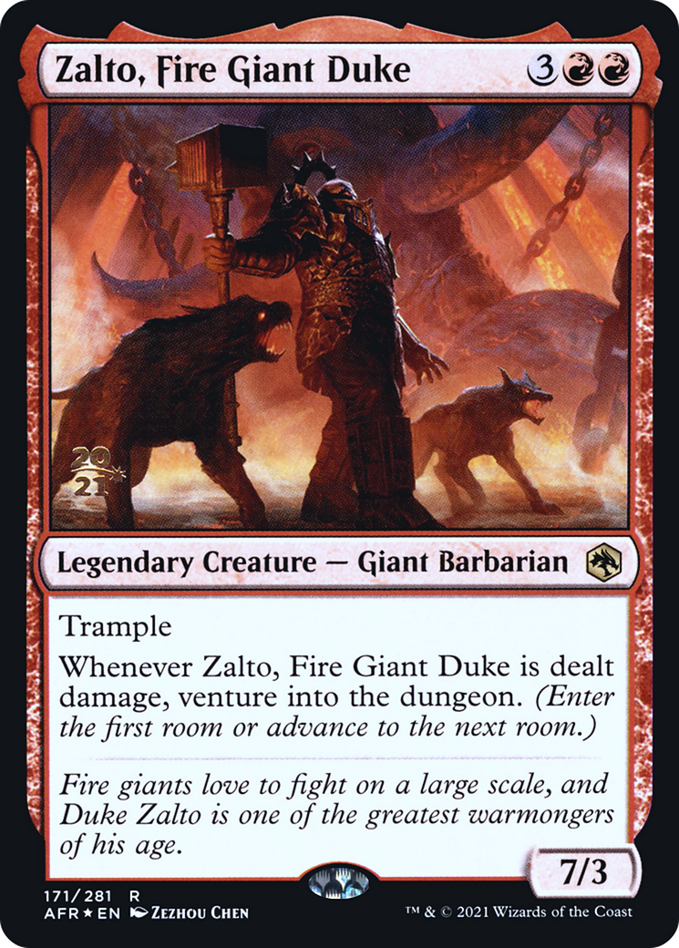 Zalto, Fire Giant Duke - Prerelease Promo [PAFR-171s]