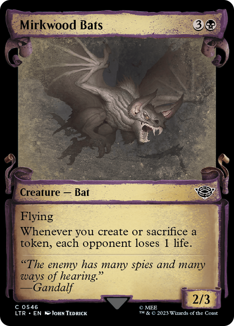 Mirkwood Bats - Scroll Showcase [LTR-546]