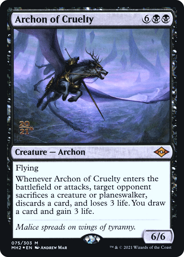 Archon of Cruelty - Prerelease Promo [PMH2-75s]
