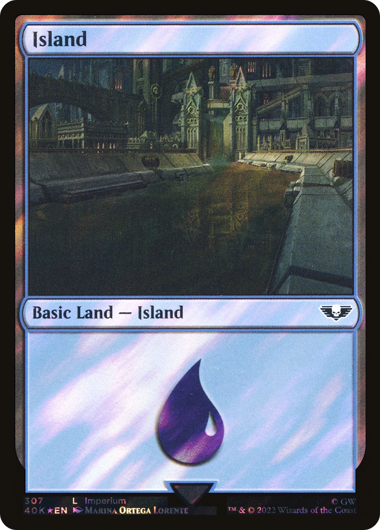 Island - Surge Foil [40K-307★]