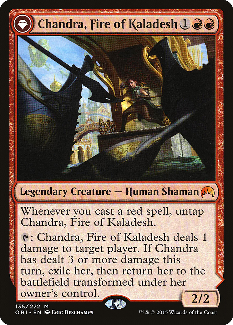 Chandra, Fire of Kaladesh // Chandra, Roaring Flame [ORI-135]
