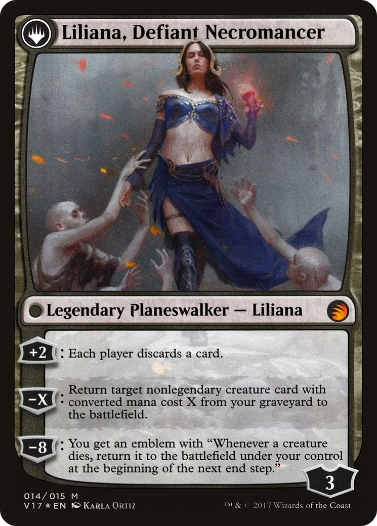Liliana, Heretical Healer // Liliana, Defiant Necromancer [V17-14]