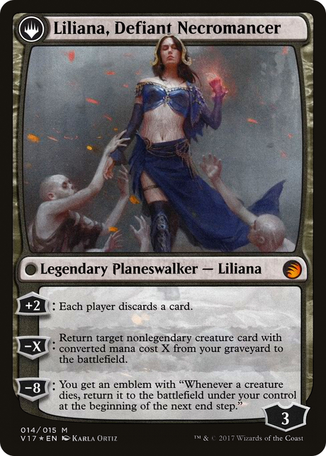 Liliana, Heretical Healer // Liliana, Defiant Necromancer [V17-14]