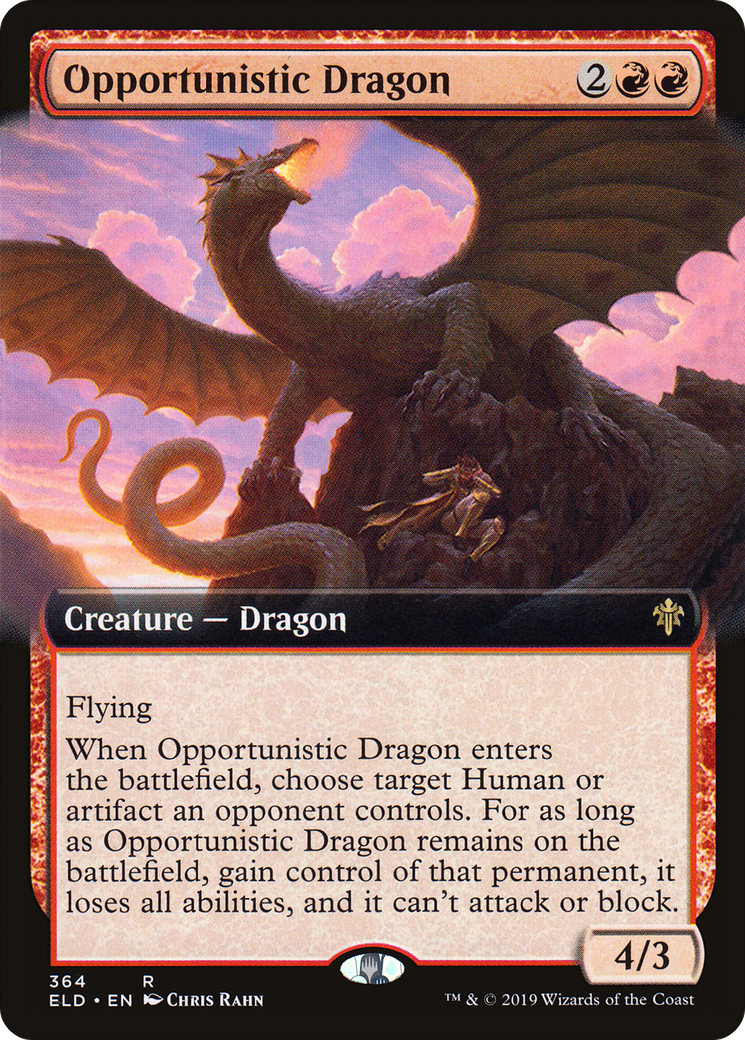 Opportunistic Dragon - Extended Art [ELD-364]