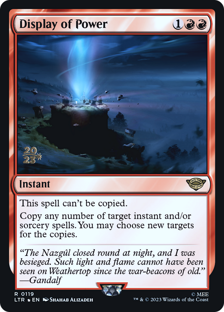 Display of Power - Prerelease Promo [PLTR-119s]