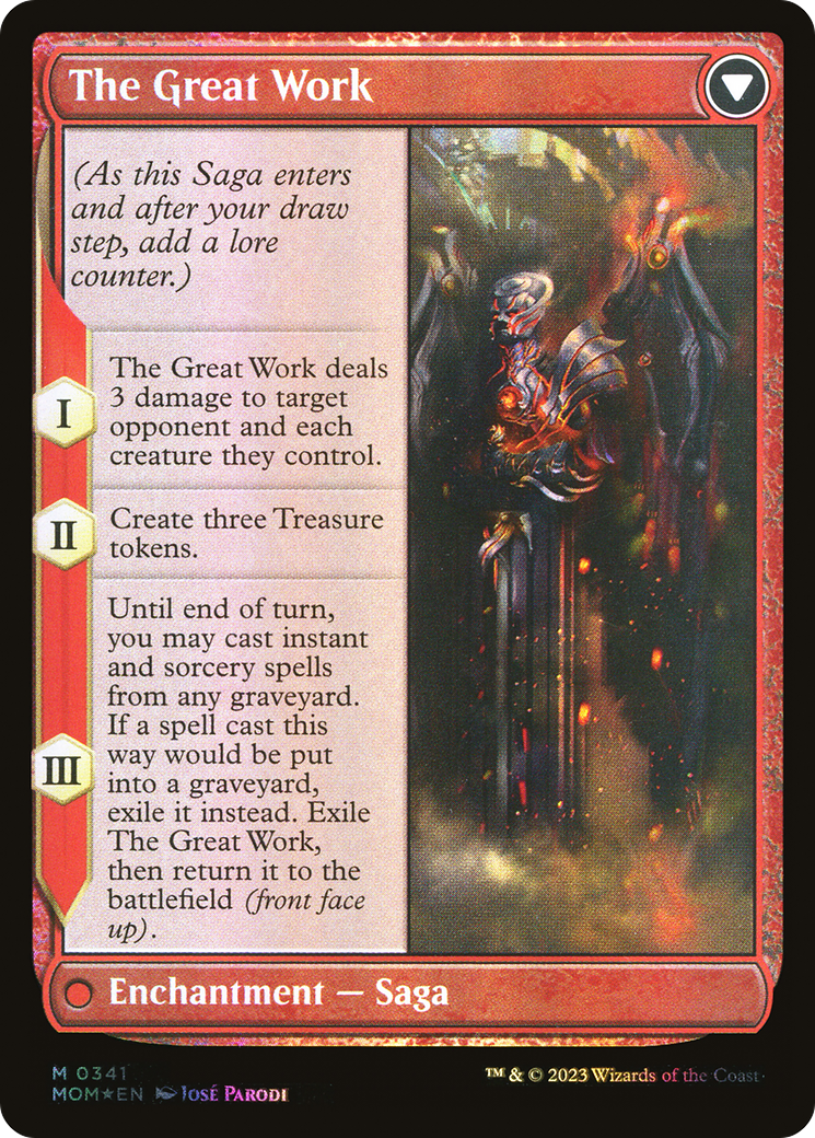 Urabrask // The Great Work - Borderless - Serialized - Full Art [MOM-341]