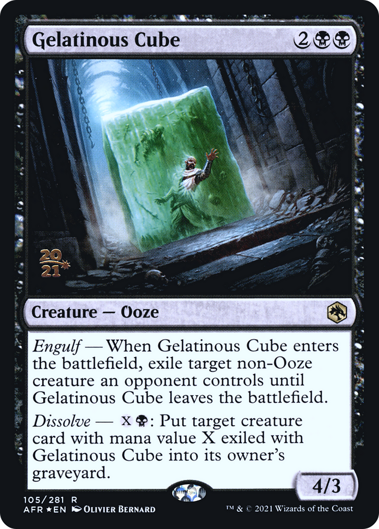 Gelatinous Cube - Prerelease Promo [PAFR-105s]