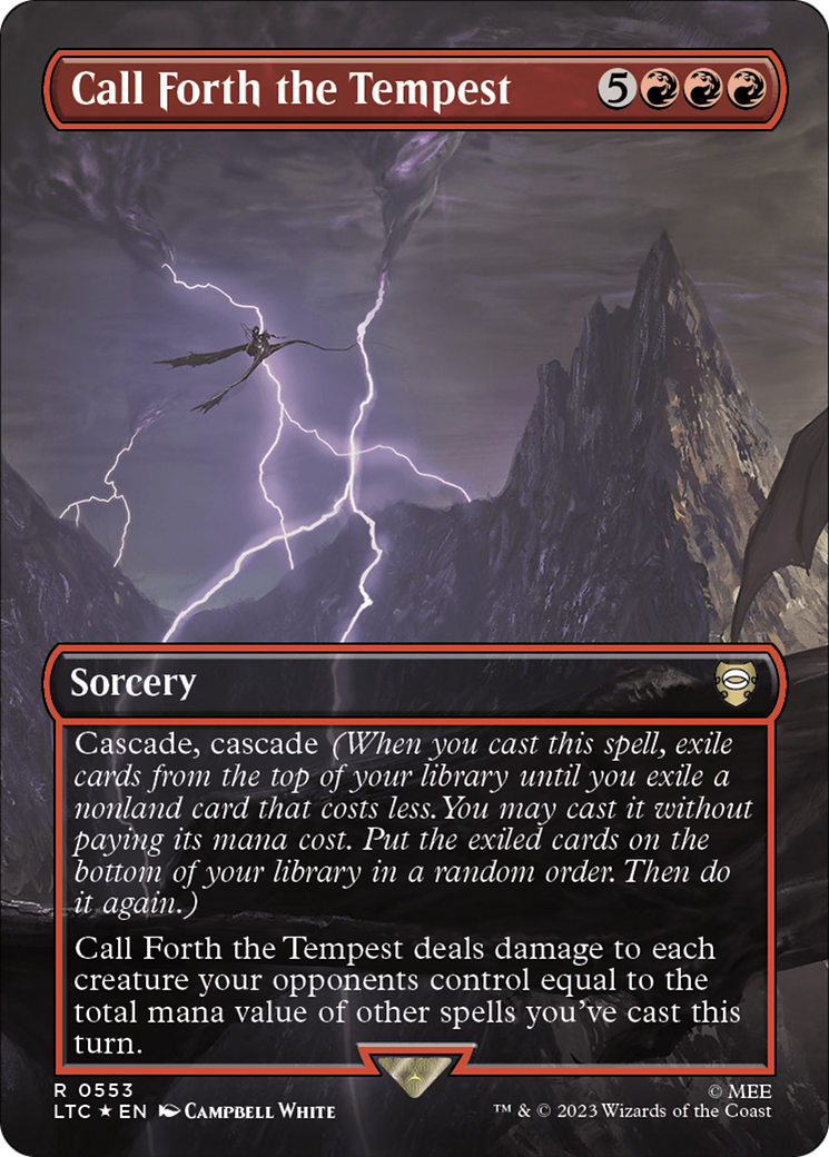 Call Forth the Tempest - Borderless - Surge Foil [LTC-553]