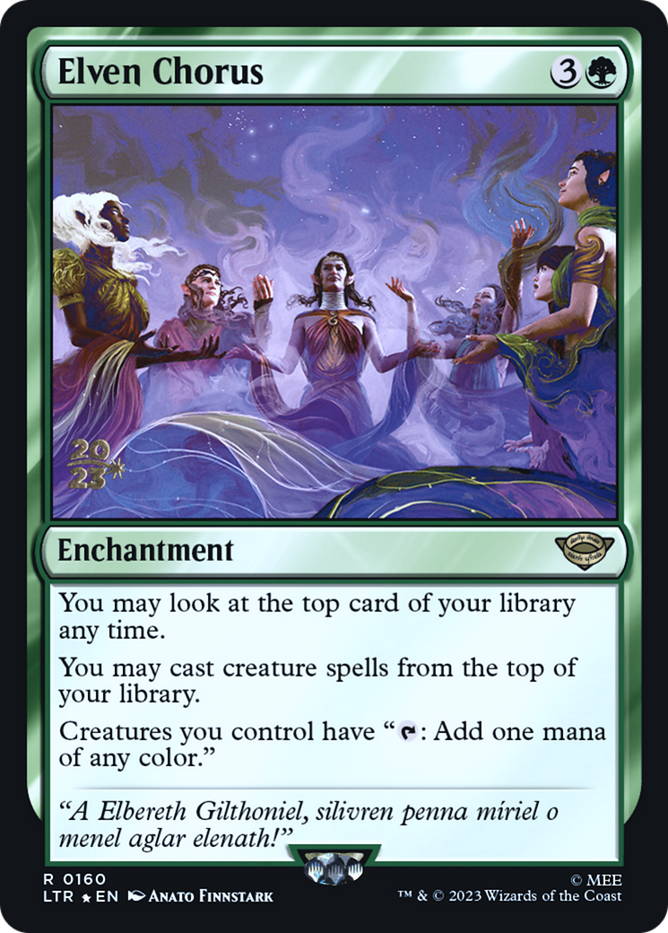 Elven Chorus - Prerelease Promo [PLTR-160s]