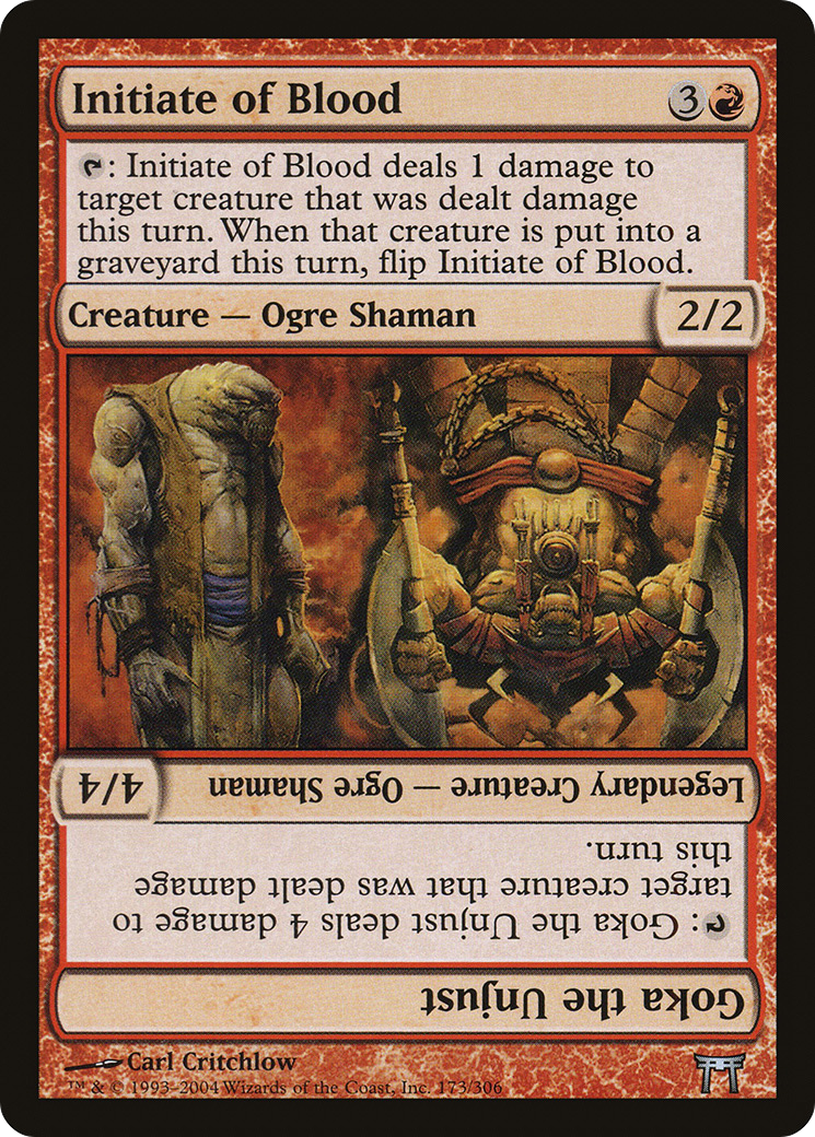Initiate of Blood // Goka the Unjust [CHK-173]