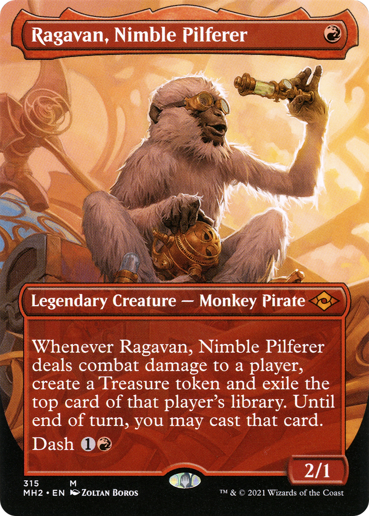 Ragavan, Nimble Pilferer - Borderless - Full Art [MH2-315]