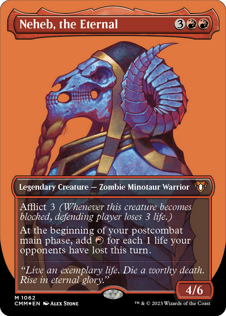 Neheb, the Eternal - Borderless - Textured Foil [CMM-1062]