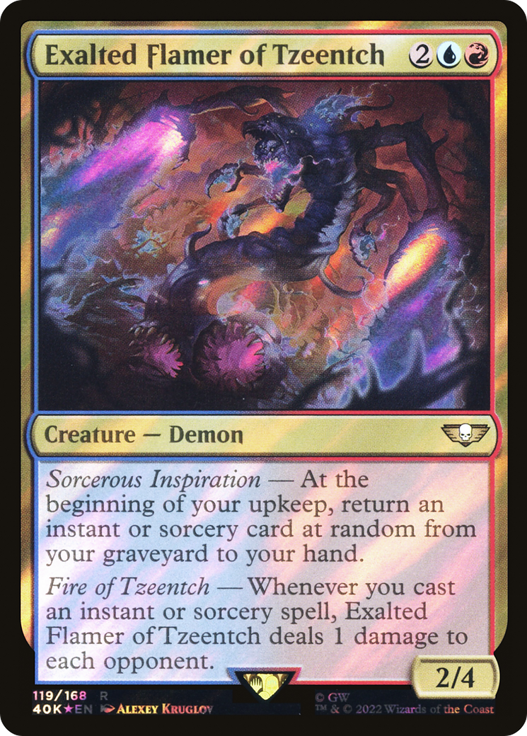 Exalted Flamer of Tzeentch - Surge Foil [40K-119★]