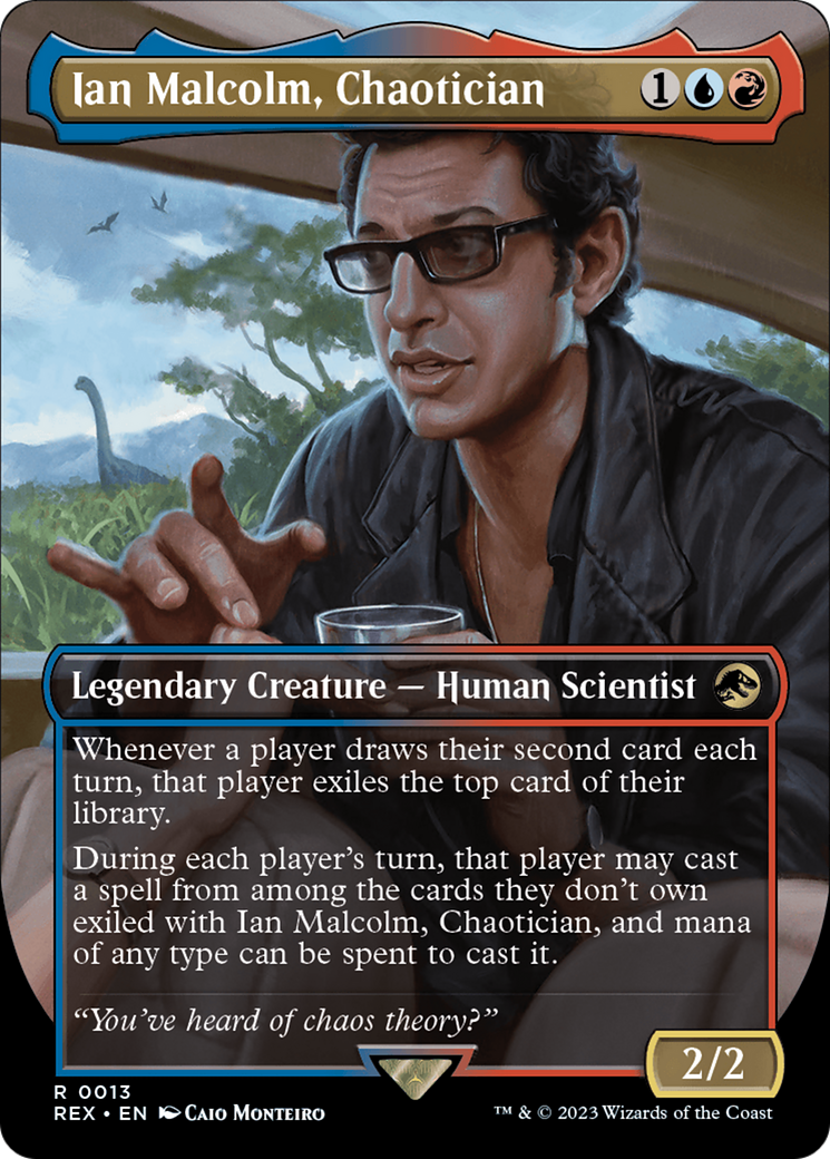 Ian Malcolm, Chaotician - Borderless - Full Art [REX-13]
