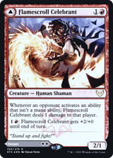 Flamescroll Celebrant // Revel in Silence - Prerelease Promo [PSTX-150s]