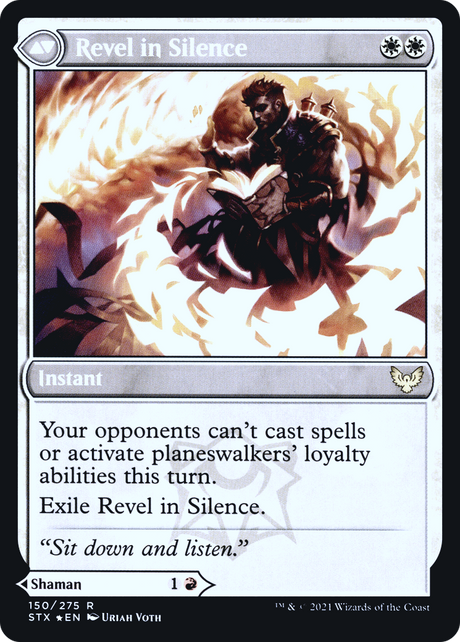 Flamescroll Celebrant // Revel in Silence - Prerelease Promo [PSTX-150s]