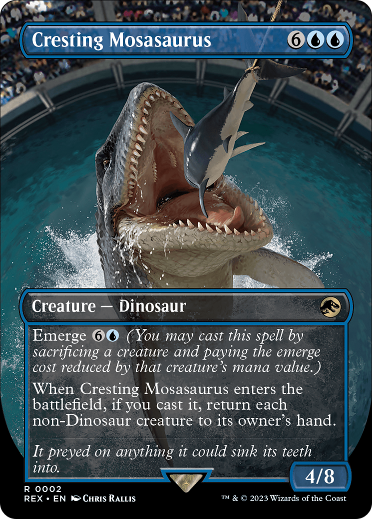 Cresting Mosasaurus - Borderless [REX-2]