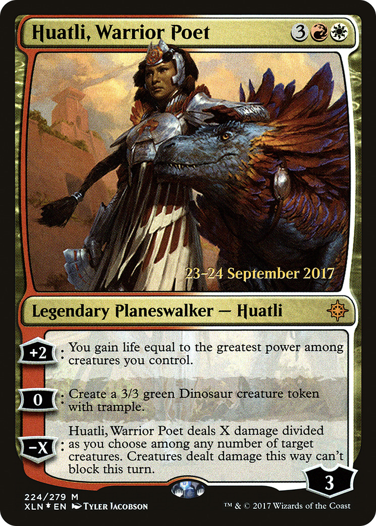 Huatli, Warrior Poet - Prerelease Promo [PXLN-224s]