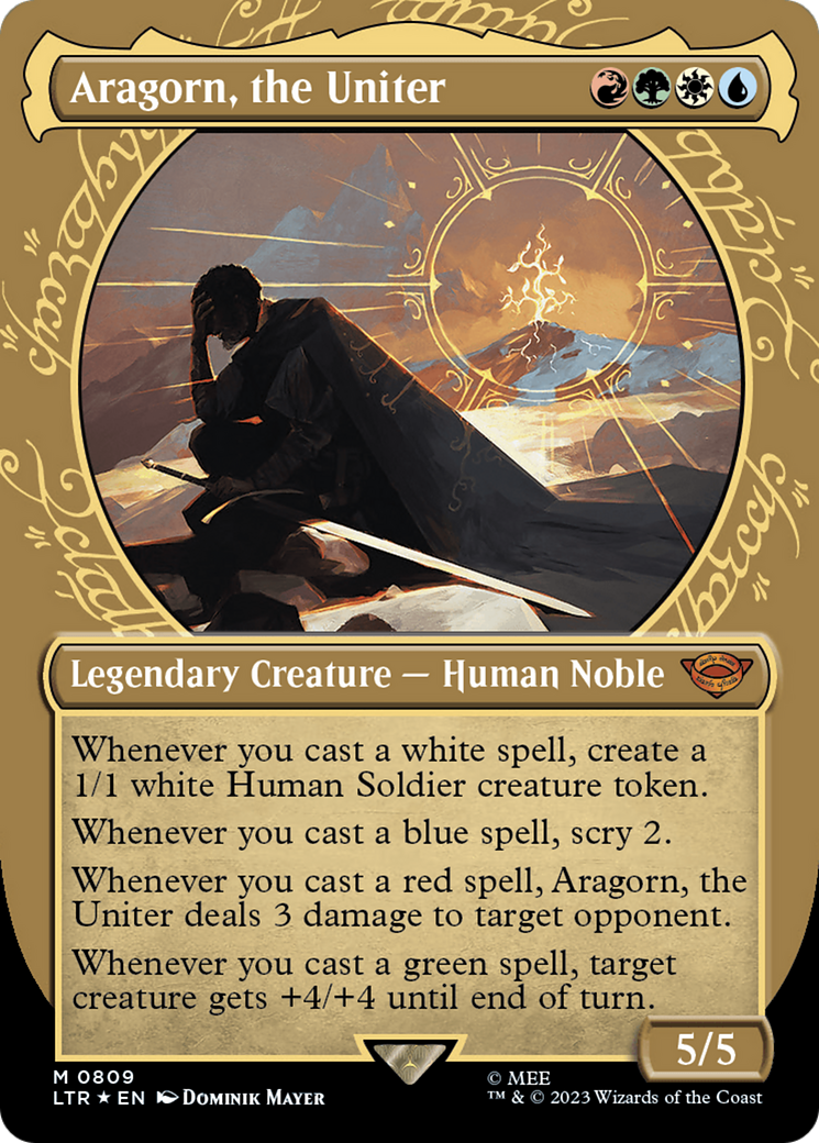 Aragorn, the Uniter - Borderless - Showcase - Surge Foil [LTR-809]